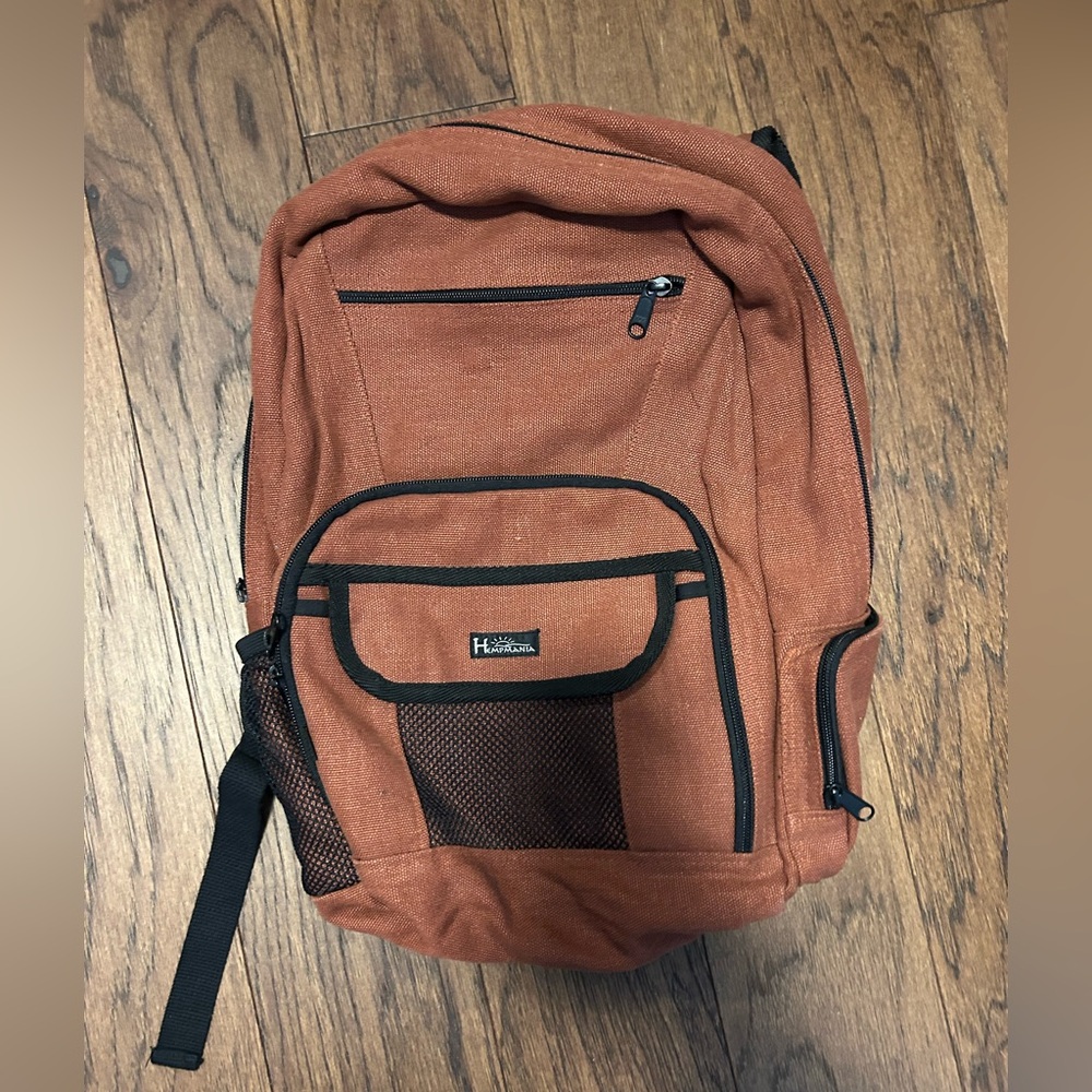 Hempmania BP109-H Help Deluxe Backpack in Terracotta